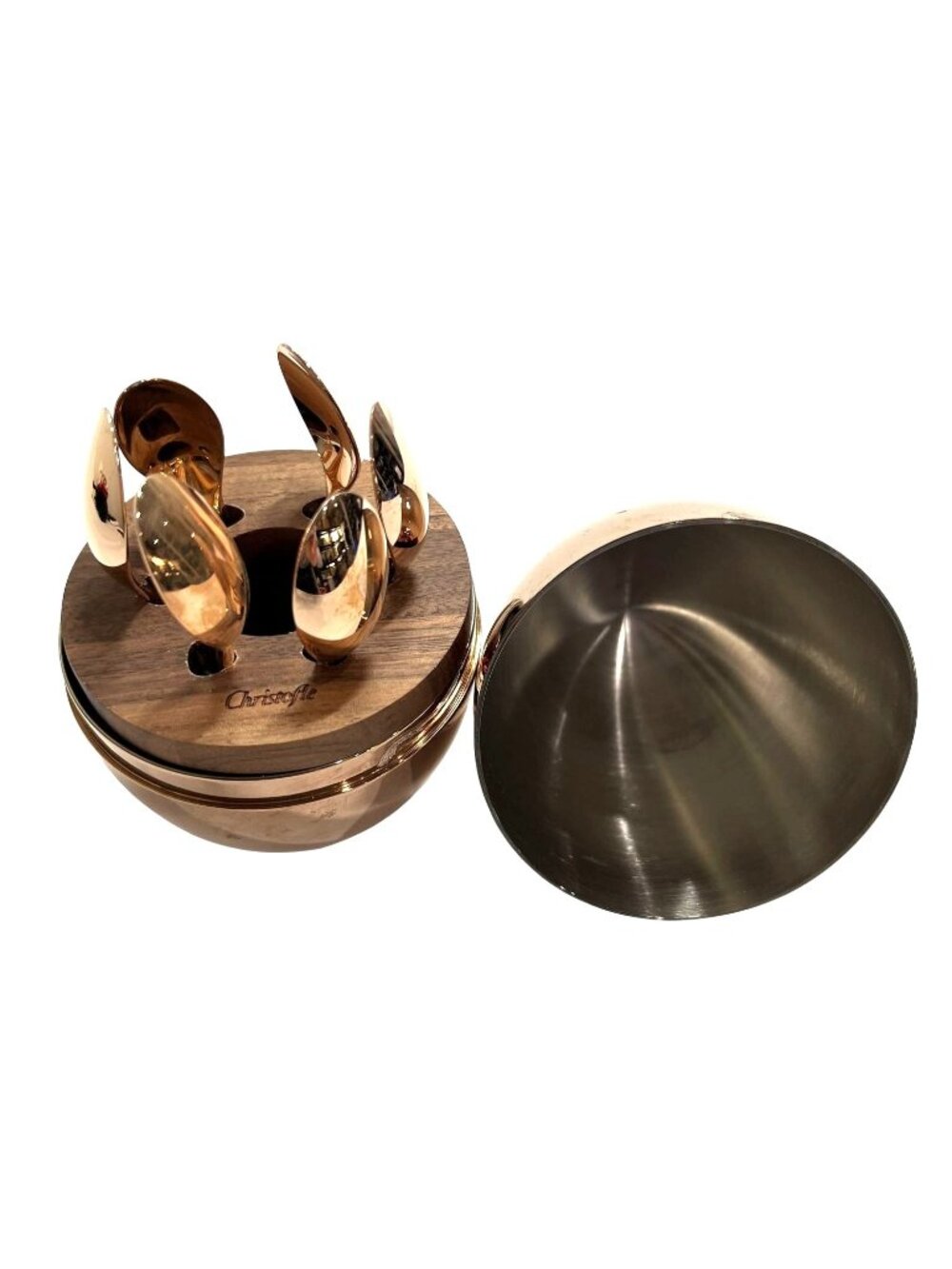 Christofle Mood Coffee Rose Gold 6-Piece Espresso Spoon Set